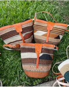 This beautiful handmade kiondo bag originated from craftsman living in Eastern Community in Kenya, the Akamba. Our bags are woven using colored sisal and leather.The woven bag is made from products which are entirely eco-friendly and sustainable, leather to provide comfort and padding. Leathers are naturally tanned from cows. It has additional closing flap and zipper. They are also made of long adjustable leather straps. This kiondo bag is really stylish, functional and eco-friendly for everyday use, summer travels and beyond. From travel to work or a night out, makes it easier to fill your closet with ethical, high quality staples for every occasion. Size 6 inches bag. This bag is useful in carrying and storing hand gadgets and valuables like watches, earrings and necklaces. Size 8 inches Woven Jute Bucket Bag For Market, Woven Leather Bucket Shoulder Bag For Market, Brown Jute Beach Bag With Woven Leather, Artisan Shoulder Bag With Adjustable Strap For Vacation, Weaved Bucket Bag For Market, Eco-friendly Brown Crochet Bag With Woven Leather, Brown Straw Bag With Adjustable Strap For Market, Eco-friendly Natural Shoulder Bag With Weaving, Natural Fiber Bucket Shoulder Bag For Market