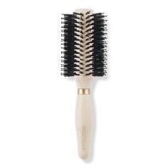 Volumizing Blow Dry Round Hairbrush - VOLUMIZING ROUND BRUSHBenefitsEcoTools' Volumizing Round Brush is made with boar bristles and to de-frizz and smooth your hairHeat resistant up to 240F for blow-drying and stylingRound brush gently detangles and is soft on the scalpAchieve voluminous hair with ease using brush on wet or dry hairBristles distribute natural oils from scalp for shiny, healthier looking hairBig round brush works on all hair types for both men and womenFeaturesEcoTools Better Bru Boar Brush, Blow Dry Brush, Best Brushes, Voluminous Hair, Round Brush, Happy Hair, Blow Dryer, Wet Hair, Blow Dry