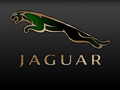 the jaguar logo on a black background