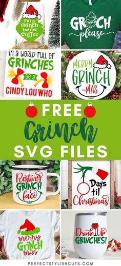 Download 8 FREE Grinch SVG Files for Cricut Christmas Projects - Free Merry Grinchmas SVG, Free Cindy Lou Who Svg, Free Grinch Please Svg, Free Resting Grinch Face Svg, Free Grinch Christmas Countdown Svg, Free Drink Up Grinches Svg, Free In A World Full Of Grinches Be A Cindy Lou Who Svg, Free I'm A Grinch Before Coffee Svg. Svg Grinch Free, Cricut Christmas Svg Files Free, The Grinch Cricut, Grinch Free Svg File, Grinch Christmas Cricut Ideas, Cricut Svg Files Free Grinch, Grinch Free Svg Files For Cricut, Grinch Cricut Projects Free, Free Grinch Face Svg Files For Cricut