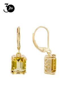 5.95ctw Champagne Quartz 18k Yellow Gold Over Sterling Silver Earrings. Measures Approximately 1.05"L x 0.31"W. Leverback. Classic Yellow Dangle Jewelry, Yellow Prong Setting Drop Earrings, Yellow Drop Earrings With Prong Setting, Sterling Silver Earrings, Silver Earrings, Champagne, Yellow Gold, Sterling Silver, Yellow