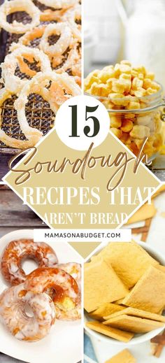 This is a list of 15 different recipes that you can make with your sourdough starter and discard that are not bread! You will love these recipes. Sourdough Discard Recipes Bread Machine, Sourdough Starter Recipes Not Bread, Sour Dough Recipes Using Starter, Sourdough Uses, Sourdough Starter Uses, Sourdough Recipe Ideas, Sourdough Discard Bread Machine Recipes, Sourdough Recipes Using Starter, Things To Make With Sourdough Starter