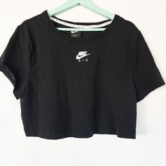 New Without Tags Attached. Nike Black T-shirt For Spring, Nike Basic Tops For Streetwear, Basic Nike Tops For Streetwear, Nike Black Summer T-shirt, Nike Black Crew Neck Top, Black Nike Cotton Top, Nike Black Cotton Tops, Basic Black Nike Top, Nike Black Tops For Streetwear