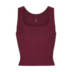 Burgundy Tank Top, Dress Appropriately, Strappy Top, Ribbed Tank Top, Cute Comfy Outfits, Cotton Tank Top, Ribbed Tank, Tops For Women, Casual Fits