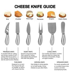 the different types of cheese knives