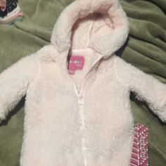 Baby Snowsuit Size 3-6 Months. Baby Never Got To Wear It. Has Footies And Is Very Warm. Nwt. Cute Winter Bodysuit For Playtime, Baby Snowsuit, Snow Suit, Wear It, 6 Months, One Piece, Pink, How To Wear, Quick Saves