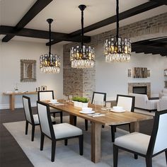 Crystal restaurant corridor kitchen bar chandelier MiragePendant-Small Modern Kitchen Pendants, Modern Kitchen Pendant Lights, Bar Counters, Kitchen Island Lighting Modern, Bedroom Beds, Stainless Steel Lamps, Bedside Wall Lights, Island Bar, Kitchen Pendant