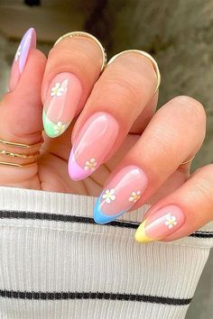 Spring Acrylic Nails, Colorful Nails, Cute Gel Nails, Nail Swag, Summer Acrylic Nails, Easter Nails, Short Acrylic Nails Designs, Pastel Nails