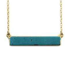 Turquoise Bar Necklace Turquoise Jewelry Necklace, Turquoise Bar Necklace, Turquoise Bar, Stone Bar, Turquoise Jewelry Native American, Ideas Outfit, Bar Necklace, Turquoise Jewelry, Beautiful Fashion