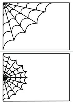 two spider webs are shown in black and white, one is on top of the other