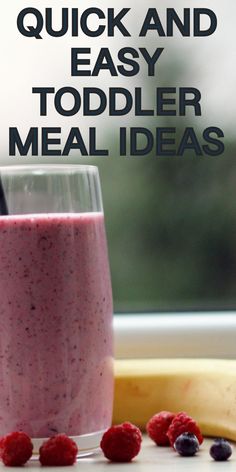 This pin showcases quick and easy toddler meal ideas, perfect for parents adding healthy and nutritious options to their kids' diets. It gives a peek into a collection of meals intended for young children. Easy Toddler Meals, Picky Toddler, Mixed Berry Smoothie, Kodiak Cakes, Healthy Toddler Meals, Cheese Quesadilla