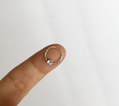 Small Septum Ring, Silver Nickel-free Small Hoop Septum Ring, Small Septum, Bohemian Nickel-free Round Septum Ring, Nickel-free Small Hoop Septum Ring In Sterling Silver, Nickel-free Silver Bohemian Septum Ring, Nickel-free Silver Hoop Septum Ring, Gauges Piercing, Silver Septum Ring