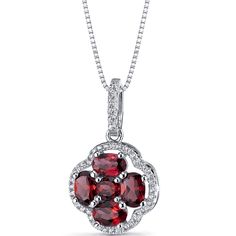 Sparkle all day long with our Garnet Pendant in Oval Cut. Sterling Silver makes this your next ultimate must have jewelry. Style SP11290 Clover Pendant, Garnet Pendant, Garnet Jewelry, Round Stud Earrings, Swiss Blue Topaz, Garnet Gemstone, Necklace Sterling Silver, Box Chain, Sterling Earrings