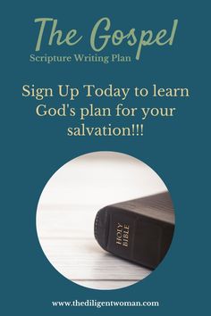 the sign up today to learn god's plan for your salvation