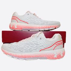 Under Armour Ua Hovr Machina Womens Running Cream/Pink Shoes Size 10. New With Box. Never Worn Pic 11-12 Show Some Marks That Are Barely Noticeable In Left Shoe Women's Under Armour Ua Hovr Machina Running Shoe Women's Footwear Ua Hovr Machina Is More Than A Running Shoe. Yes, It Gives You Soft Energy Return And The Speed Of A Pebax Propulsion Plate, But It Also Coaches You. By Tracking Your Stride Length, Cadence, And More It Gives You Real-Time, Personalized Tips To Help Make Running Feel Easi Casual Lace-up Running Shoes By Under Armour, Functional Under Armour Lace-up Running Shoes, Under Armour Lace-up Running Shoes With Cushioned Footbed, Under Armour Synthetic Lace-up Running Shoes, Under Armour Low-top Synthetic Running Shoes, Red Basketball Shoes, Under Armour Running, Neutral Shoes, Pink Running Shoes