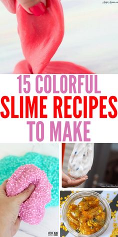 colorful slime recipes to make