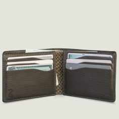 Description: Highlights: The Kobra leather wallet is handmade with cowhide leather with our Kobra pattern. Designed for those who appreciate the functionality and outstanding quality of our leather goods. The soft Vaja leather tends to become softer after a few weeks of regular use developing a fantastic look that breaks in overtime. Shape the Kobra to your needs, one card at a time. 100% cowhide leather with Kobra pattern Six RFID protected credit card slots Soft Vaja leather Minimalist, slim d Leather Bifold Wallet For Daily Use, Brown Textured Leather Wallet, Brown Textured Leather Bifold Wallet, Textured Leather Bifold Wallet For Daily Use, Textured Leather Card Holder For Everyday Use, Textured Leather Bifold Card Holder, Leather Wall, Snake Pattern, Time 100