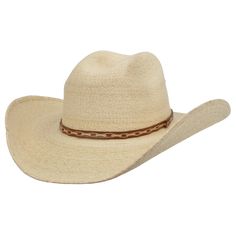 3-D DESIGNS Hats M&F Western Men's Alamo Palm Leaf Straw Western Cowboy Hat D28575