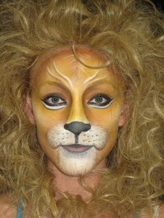 Cowardlylion lion the wizard of oz makeup hair tutorial duration 14 13 kyralee sarah 4 627 views amazing cowardly lion makeup Hyena Makeup, Wizard Makeup, Lion Face Paint, Lion Makeup, Maquillage Halloween Simple, Lion King Jr, Animal Makeup, Theatre Makeup, Lion Costume