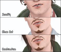 three different angles of the same man's face