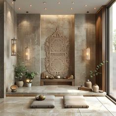 21+ Creative Pooja Room Wall Design Ideas for Serene Spaces • 333+ Art Images Pooja Room Tiles Design, Puja Room Design, Pooja Room Ideas Indian Modern, Pooja Room Ideas Indian, Mandir Ideas, Room Wall Design, Room Tiles Design