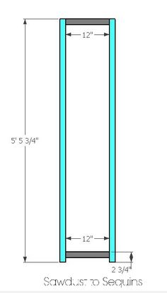 the measurements for a tall cabinet with two doors and one door on each side, which is