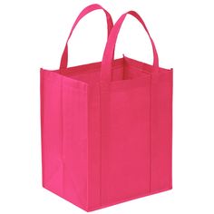 44719682683097 Red Reusable Shopping Bag, Pink Reusable Bag For Everyday Use, Pink Reusable Everyday Bags, Everyday Reusable Pink Bag, Pink Everyday Reusable Bags, Everyday Reusable Pink Bags, Pink Shopping Bags With Reinforced Handles, Pink Rectangular Bag With Reinforced Handles, Rectangular Reusable Grocery Bags