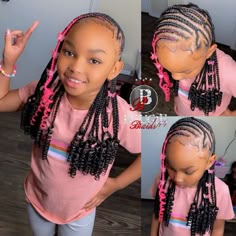 Birthday Hair For Kids, Pink Braids For Kids, Kids Natural Hairstyles Black, Hairstyles For Babies, Kid Braids, Kids' Hairstyles, Kids Short Hair Styles, Toddler Braided Hairstyles, Toddler Braids