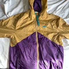 In Excellent Condition Looks Brand New Thick Jacket Thick Jacket, Nike Purple, Nike Windbreaker, Purple Gold, Puma Jacket, Nike Jacket, Nike Women, Jackets & Coats, Athletic Jacket