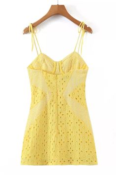 Add a dose of sweetness to your wardrobe with the Sacramento Eyelet Embroidered Mini Dress! This summer must have mini has a sweetheart neckline and adjustable tie shoulder straps. The sultry, bustier-inspired bodice has supportive underwire, while the high waist falls to a flirty bodycon skirt that ends at mini hem. Hidden back zipper/clasp. Cotton & Polyester. Lined. Runs true to size. Hand Wash Cold. Do Not Bleach. Line Dry. Iron Low Heat. Origin China. ** Color may vary due to lighting on im Spain Fits, Vacay Fits, Embroidered Mini Dress, Embroidery Stitching, Outfit Inspired, Bodycon Skirt, Cardigan Sweater Jacket, Dance Dress, Body Con Skirt