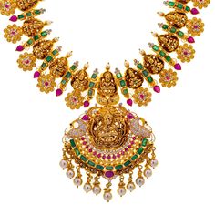 Combine the luxury and elegance of this 22k yellow gold and gemstone temple necklace with your favorite gowns and formal attire for a rich look of cultural elegance that will light up your special event. Features• 22k yellow gold• Emerald• Ruby• Pearls• Cubic zirconia• Engraved detailsVirani Jewelers temple jewelry made from 22k gold brings together the beauty and significance of Indian culture and traditions. Find more beautiful 22k gold Indian temple like this temple jewelry necklace on our we Indian Culture And Tradition, Temple Necklace, Temple Jewelry Necklace, Temple Jewelry, Indian Temple, Gold Bead Necklace, Indian Culture, Temple Jewellery, Formal Attire