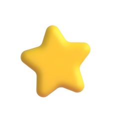 a yellow star on a white background