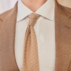 Combining high quality silk knit fabric, a classic neutral color and sophisticated texture to help you dress your best. | Men's Tie Bar: Diamond Knit Tie - Skinny, In Champagne, Silk Knit, Geometric Timeless Fitted Ties For Work, Classic Tie For Semi-formal Spring Occasions, Timeless Fitted Ties For Workwear, Classic Suit And Tie Accessories For Spring Workwear, Elegant Suit And Tie Accessories For Business In Spring, Classic Ties For Semi-formal Spring Occasions, Classic Spring Suit And Tie Accessories For Semi-formal, Elegant Spring Business Suit And Tie Accessories, Classic Semi-formal Ties For Spring