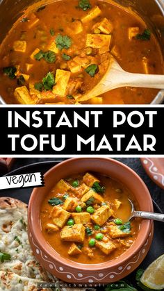 Tofu and matar (green peas) cooked together in a spicy tomato based sauce! This vegan and gluten-free curry tastes good with just about any flatbread or rice! Instant Pot Tofu, Indian Cookbook, Fried Fish Recipes, Indian Kitchen, India Food, Chutney Recipes, Cooking Together, Green Peas