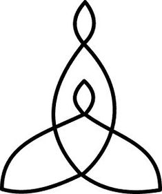 a black and white line drawing of a candle in the shape of a heart with two intertwined lines