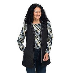 C&B Chevron Quilted Hooded Long Vest Quilted Sleeveless Fall Outerwear, Quilted Sleeveless Outerwear For Fall, Sleeveless Quilted Outerwear For Fall, Quilted Sleeveless Winter Vest, Utility Vest, Long Vest, Chevron Quilt, Long Vests, Petite Pants