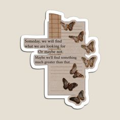 some butterflies on a piece of paper sticker