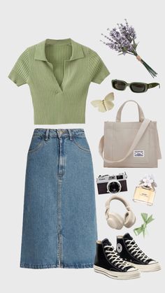 Modest Summer Outfits, Casual Day Outfits, Easy Trendy Outfits, Outfit Trends, Modest Fashion Outfits, Casual Style Outfits