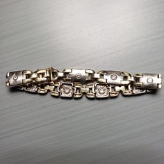 Sullivan Jewelers Two Tone Link Diamond Bracelet Pre-Owned Unisex Please See All Pictures For More Details Be Sure To Read Paperwork Any Questions, Please Ask Womens Jewelry Bracelets, All Pictures, Diamond Bracelet, To Read, Silver Gold, Two Tone, Women Jewelry, Bracelet, Silver