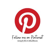 the logo for follow me on pinterest