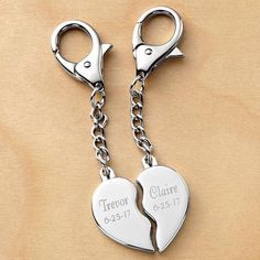 Give one half of our romantic keychain to the one you love and keep the other half to remind you of your bond. Bday Gifts For Him, Half Heart, Romantic Gifts For Him, Diy Gifts For Boyfriend, Best Gifts For Her, Heart Keychain, Keychain Set, Outfit Trends, Anniversary Gifts For Him