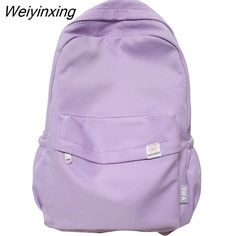 Shipping: Worldwide Express Shipping AvailableDelivery time: 🚚7-15Days Fast ShippingReturns: Fast refund,💯100% Money Back Guarantee.Brand Name: rentengerOrigin: Mainland ChinaMain Material: Cotton FabricLining Material: PolyesterBackpacks Type: SoftbackInterior: Cell Phone PocketInterior: Computer InterlayerHandle/Strap Type: Soft HandleExterior: Solid BagDecoration: AppliquesClosure Type: zipperTechnics: JacquardCapacity: 20-35 LitreItem Type: BackpacksCarrying System: Arcuate Shoulder StrapG Large Capacity Purple Bag For Back To School, Back To School Large Capacity Purple Bag, Purple Shoulder Backpack For School, Trendy Purple Backpack For Daily Use, Purple Bags With Large Capacity For Study, Kawaii Purple Backpack For Everyday Use, Trendy Purple Backpack For Travel, Trendy Purple Softback Backpack, Cute Large Capacity Purple Backpack