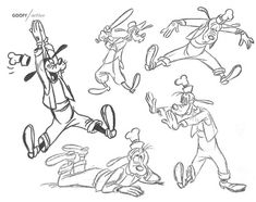 Goofy Model Sheet, Disney Sketchbook, Angry Quote, Tree Drawings Pencil, Goofy Drawing, Cute Disney Drawings, Looney Tunes Cartoons