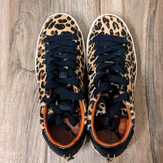 Coach Size 8 Leopard Print Sneakers Coach High-top Sneakers With Contrast Sole, Coach Low-top Sneakers With Rubber Sole, Casual Coach Sneakers With Contrast Sole, Coach High-top Sneakers With Rubber Sole, Coach Low-top Sneakers With Contrast Sole, Coach Sporty Lace-up Sneakers, Sporty Lace-up Coach Sneakers, Coach Sneakers With Contrast Sole And Round Toe, Coach Cushioned Slip-on Sneakers