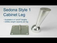 the sedona style 1 cabinet leg is available in 4 and 6 lengths