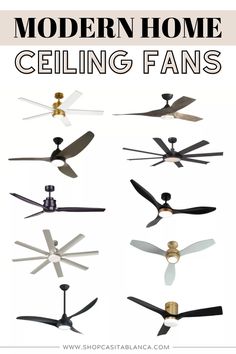 the modern home ceiling fans are available in various styles and colors