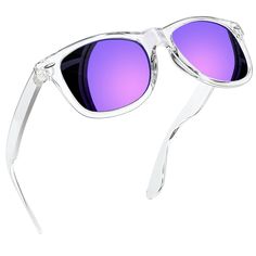 PRICES MAY VARY. ✔CLASSIC SQUARE FRAME DESIGN - Joopin square sunglasses are constructed with premium resin materials and reinforced metal hinges that is durable enough. Classic purple mirror sunglasses are always popular with trendsetters. Also, the transparent frame sunglasses make the sunglasses for women men fashionable. Joopin trendy sunglasses is an excellent choice for you when you are driving, fishing, hiking, boating, cycling ✔POLARIZED LENS - Polarized glasses reduce glare reflected of Cheap Gray Sunglasses For Outdoor, Mirror Shades Sunglasses, Purple Mirrored Sunglasses, Simple Sunglasses, Hiking Sunglasses, Shades For Men, Funky Sunglasses, Running Sunglasses, Clear Glasses Frames