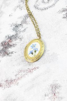 locket necklace blue jewelry gift wife birthday gift terrarium Girlfriend Birthday Gifts, Terrarium Necklace, Necklace For Girlfriend, Photo Necklace, Wife Birthday, Girlfriend Birthday, Birthday Gifts For Girlfriend, Photo Memories, Necklace Blue