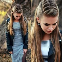 Girls With Long Hair, Viking Hair, Pinterest Hair, Penteado Cabelo Curto, Tarzan, Hair Dos, Hair Designs, Hair Videos, Hair Updos