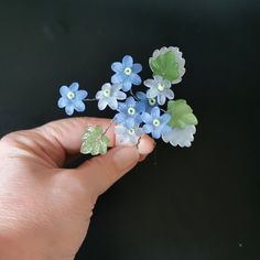 Blue forest hair jewelry Wildflowers hairpin Delicate hair accessory Dainty wedding hair clip Bride hair bouquet Bridesmade hairpin floral This is a Flower hair bouquet made of intense blue and light blue flowers beads and green seedbeads. It is a dainty wirework which is light, comfortable to wear and easy to adjust to the right angle when in hair. The set of 5 ( five) is ready to be shipped. But more of them are available on request. Dainty Bouquet, Bride Hair Clips, Flowers Beads, Wedding Hair Clip, Dainty Wedding, Light Blue Flowers, Blue Forest, Wedding Hair Clips, Bride Hair